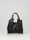 Tod's Hammered Leather Bag In Black