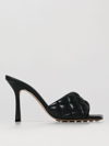 Bottega Veneta Padded Nappa Leather Sandals In Turquoise
