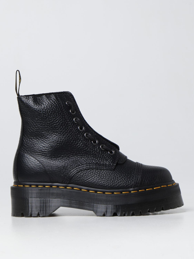 Dr. Martens Flat Ankle Boots  Women In Black