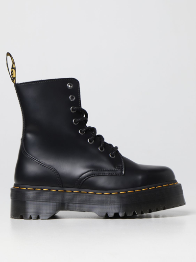 Dr. Martens Flat Ankle Boots  Women In Black