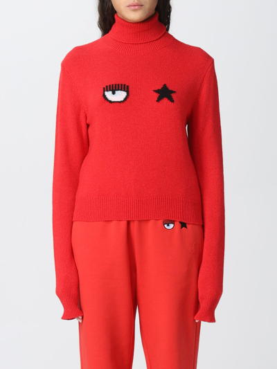 Chiara Ferragni Knitwear  Women In Red