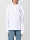 Polo Ralph Lauren Pony Embroidered Long-sleeved Polo Shirt In White