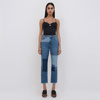 Jonathan Simkhai River Straight Leg Denim In Patchwork