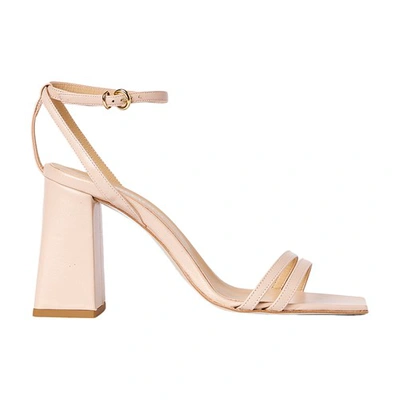 Momoní Rambouillet Sandals In Leather In Dusty Pink
