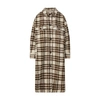 Isabel Marant Étoile Check-pattern Single-breasted Coat In Ecru