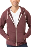 Threads 4 Thought Threads For Thought Trim Fit Heathered Hoodie In Maroon Rust
