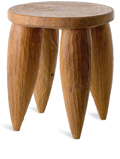 Polspotten Senofo Wood Stool In Braun
