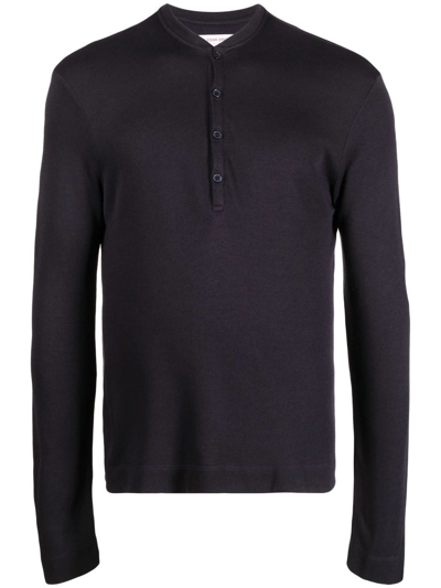 Orlebar Brown Harrison Cashmere Jumper In Night Iris