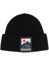 DSQUARED2 LOGO PATCH BEANIE