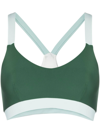 The Upside Larry Crossover-back Sports Bra In Grün