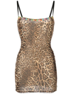 DANIELLE GUIZIO LEOPARD-PRINT MINI DRESS