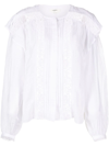 ISABEL MARANT ÉTOILE GEORGINA LACE-DETAIL BLOUSE