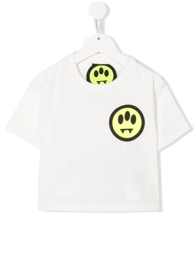 Barrow Kids' Logo-print Short-sleeve T-shirt In White