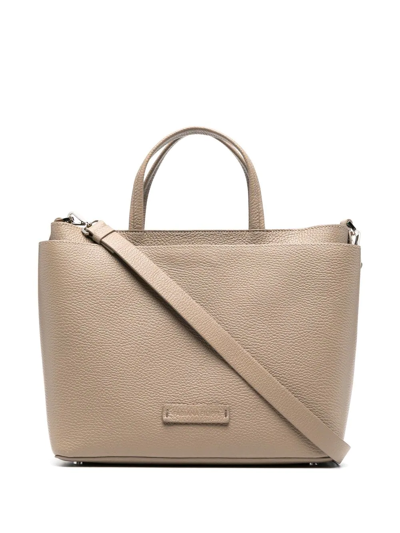 Fabiana Filippi Inga Stud-detail Tote Bag In Nude