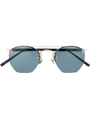 Matsuda Rimless Blue-tinted Sunglasses In Blau