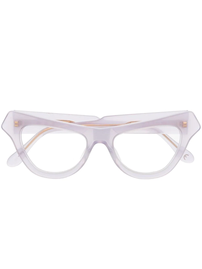 Marni Eyewear Wayfarer-frame Glasses In Violett