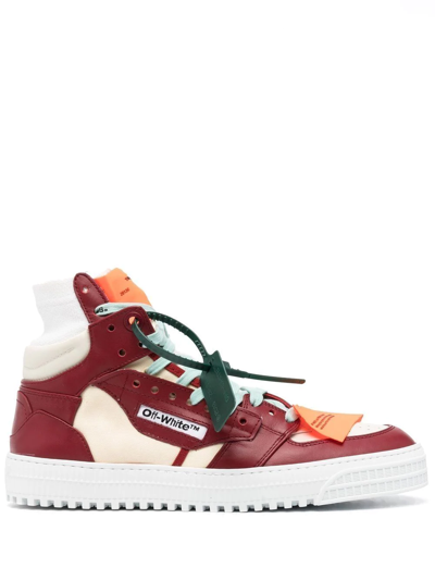 Off-white Arrows-motif Lace-up Sneakers In Pristine Barolo