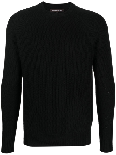 Michael Kors Crew-neck Pullover Jumper In Black