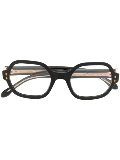 Isabel Marant Eyewear Round-frame Glasses In Schwarz