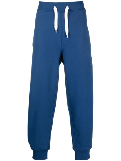 Emporio Armani Drawstring-waist Track Pants In Blue