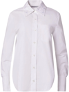 Equipment Quinne Embroidered Cotton Shirt In Weiss