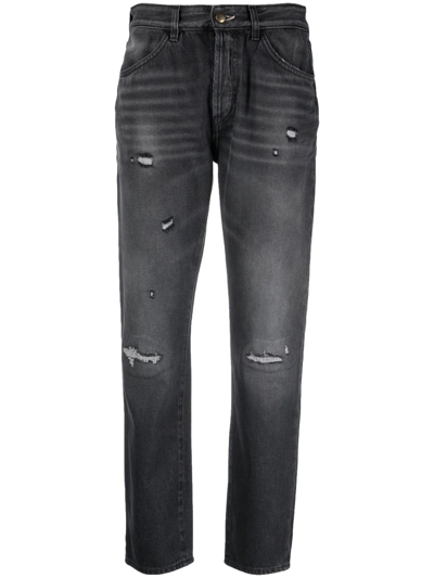 Washington Dee Cee Ripped Slim-cut Jeans In Grey