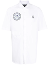 FRED PERRY PATCH-DETAIL SHORT-SLEEVE SHIRT