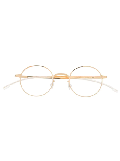 Mykita Round-frame Glasses In Gold
