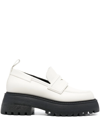 3juin Woman Loafers Ivory Size 9 Soft Leather In White