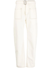 Etro White Straight Leg Cargo Trousers In Weiss