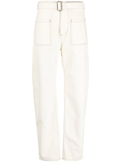 Etro White Straight Leg Cargo Trousers