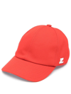 Courrèges Cotton Canvas Baseball Cap In Red