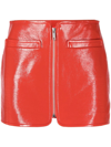 Courrèges Red Swallow Miniskirt In Orange