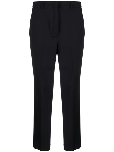 INCOTEX CROPPED VIRGIN-WOOL TROUSERS