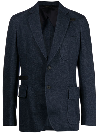 Brioni Classic Travel Single-breasted Blazer In Blau