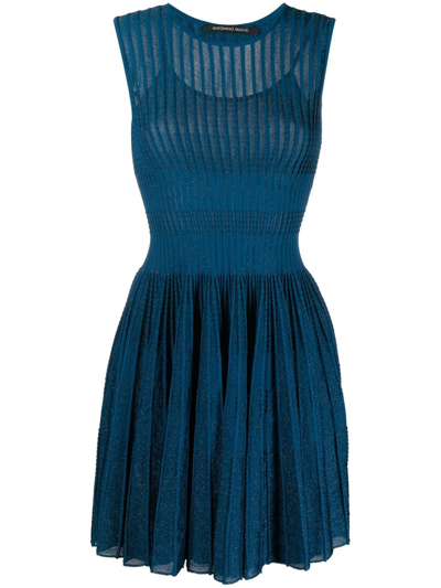 Antonino Valenti Eva Skater Dress In Blue