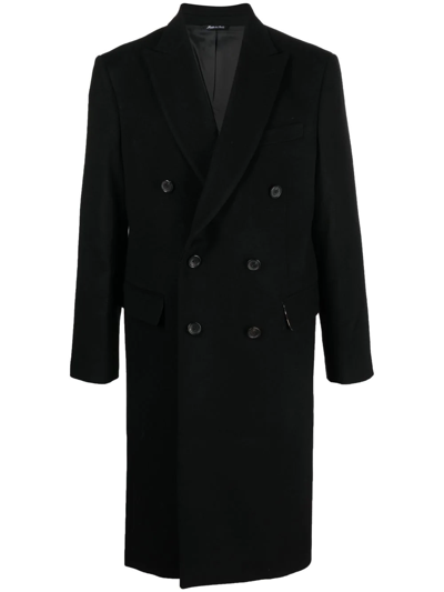 Reveres 1949 Double-breasted Coat In Black