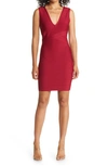 Bebe Bandage Body-con Minidress In Red