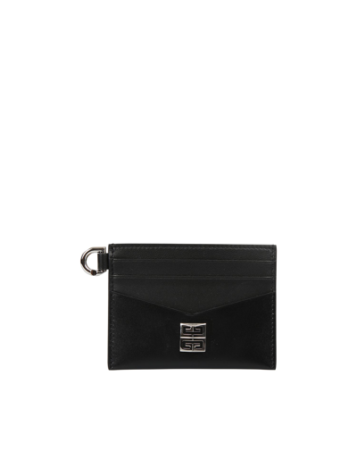 Givenchy 4g Cardholder In Box Leather In Black