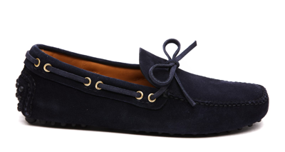 Car Shoe Suede Loafers In Navy
