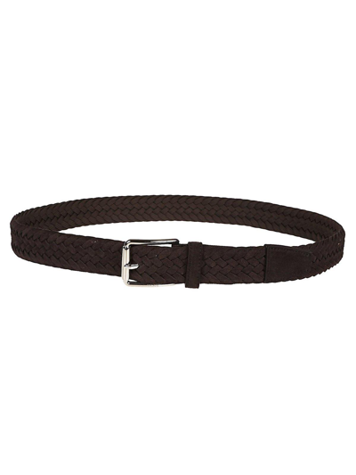 Tod's Woven Belt In Brown