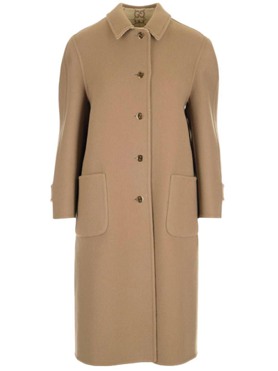 Gucci Double-faced Wool And Silk Coat In Multi