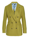 Maurizio Miri Grace Double-breasted Blazer In Green