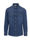 BRUNELLO CUCINELLI DENIM COTTON SHIRT