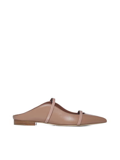 Malone Souliers Maureen Nappa Leather Flat Mules In Pink