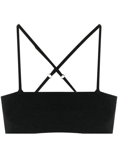 Cashmere In Love Babett Cashmere Bralette In Black