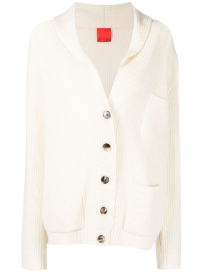 Cashmere In Love V-neck Cashmere Cardigan In White