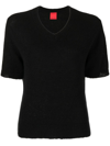Cashmere In Love Miller Fine-knit Top In Black