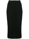 CASHMERE IN LOVE LENNY RIBBED-KNIT SKIRT