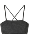 Cashmere In Love Babett Wool-cashmere Bralette In Grey